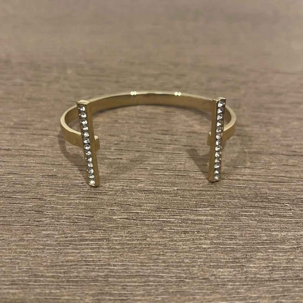 Simple gold bangle bracelet